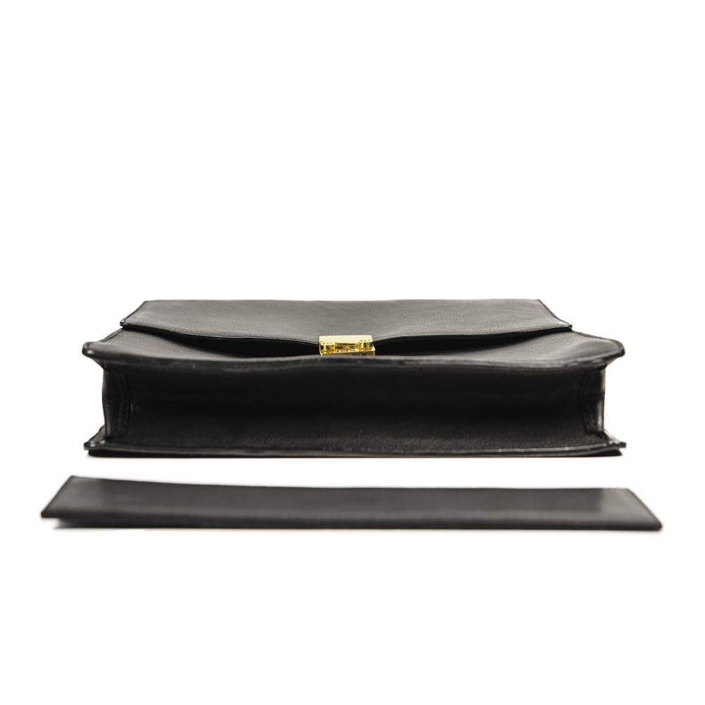 Briefcase LG 042 Black – Al Khaznah Tannery