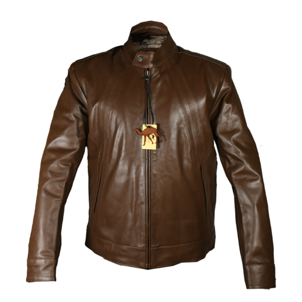 EBLJW-01 -Leather Jacket Full Sleeve-Brown