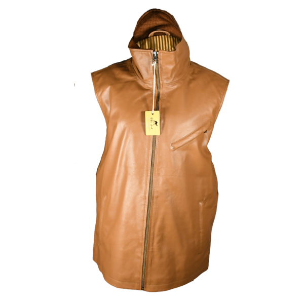EBLJW-04-Leather Jacket Vest- Cuio